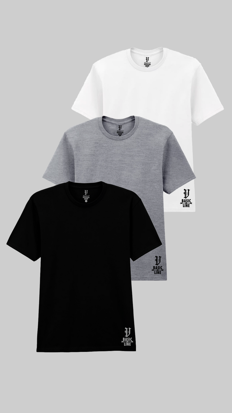 PACK T-SHIRTS · 3 COLORS